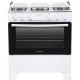 Fogão Atlas Mônaco Plus 5 bocas Branco Mesa Inox Bivolt